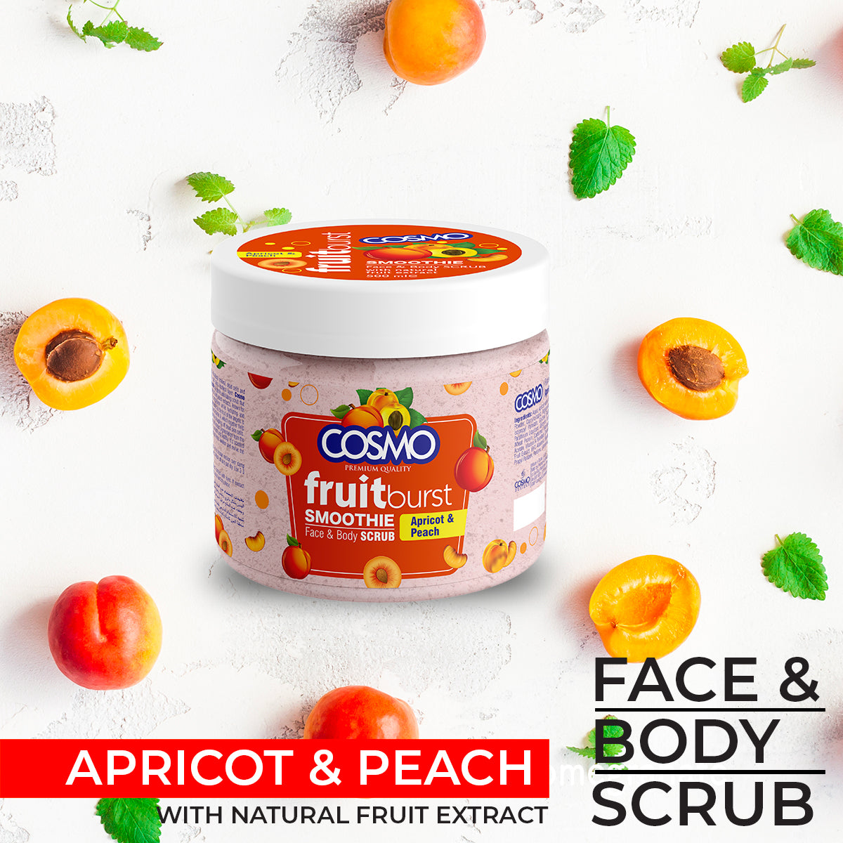 Apricot Peach Face & Body Scrub